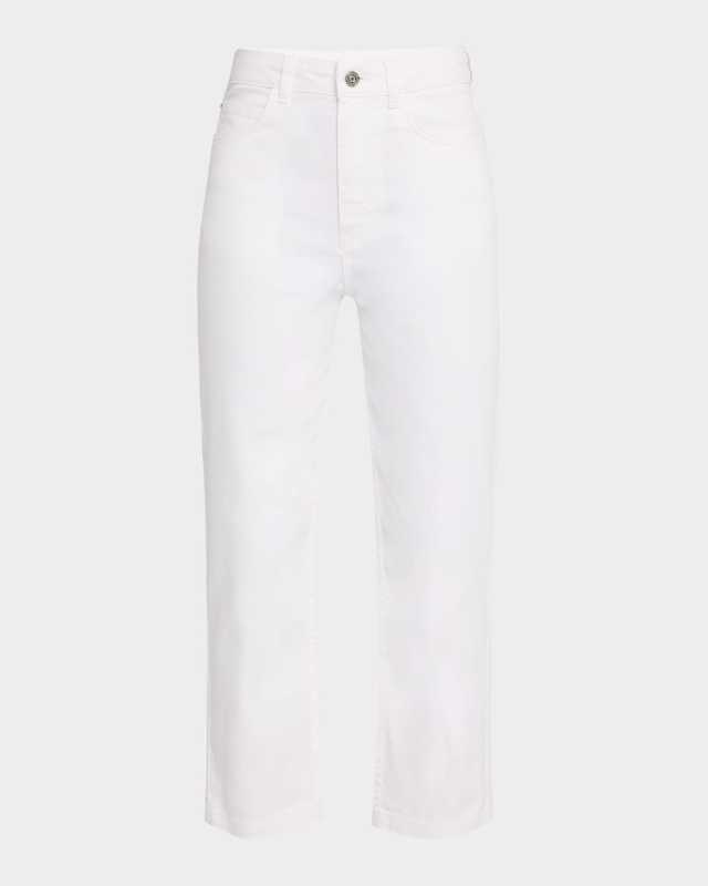 Cropped Straight-Leg Pants